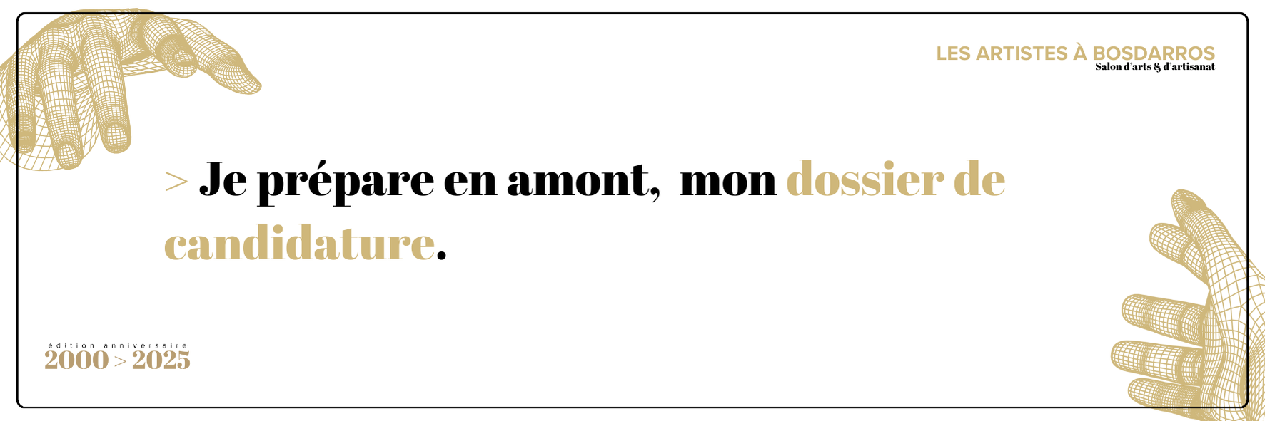 JE PRÉPARE MON DOSSIER