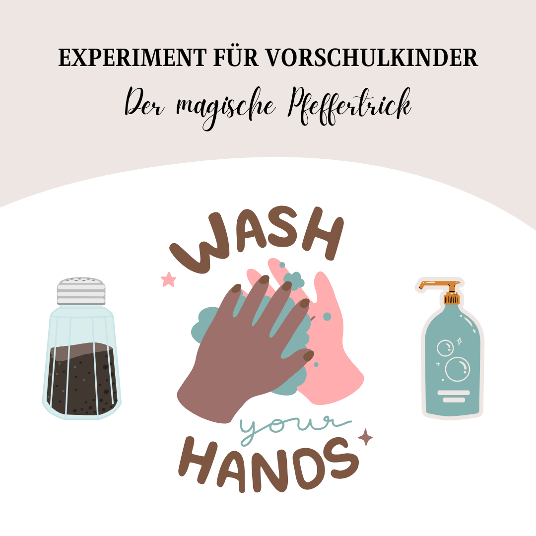 Spannendes Experiment für Vorschulkinder: Der magische Pfeffertrick!