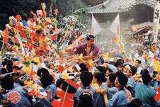 ぎふ歴史街道地歌舞伎明治座常盤座杵振り祭花馬祭