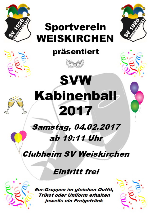 Kabinenball SV Weiskirchen