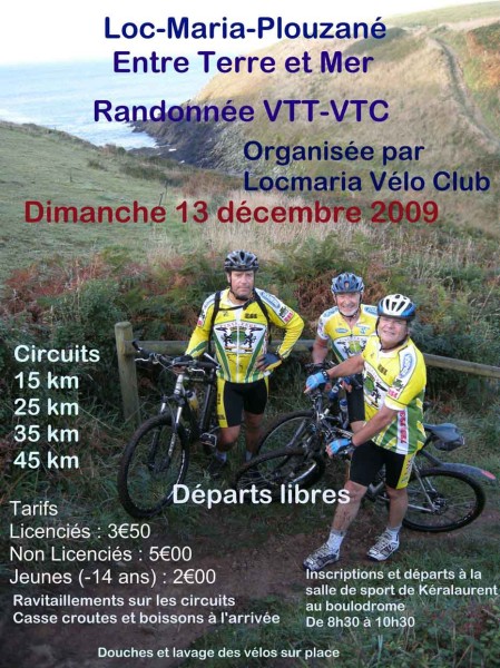 L'affiche de la rando VTT 2009