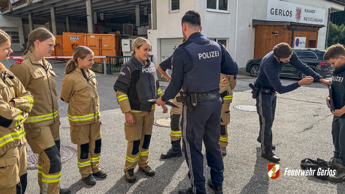 Gemeinsam für Sicherheit: Polizei besucht die Jugendfeuerwehr Gerlos