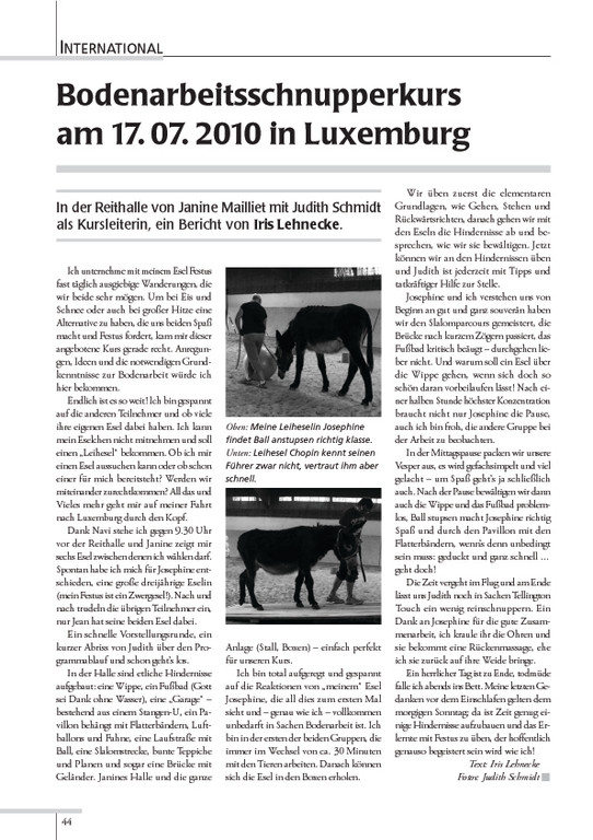 Esel-POST "Ausgabe 90. September 2010"