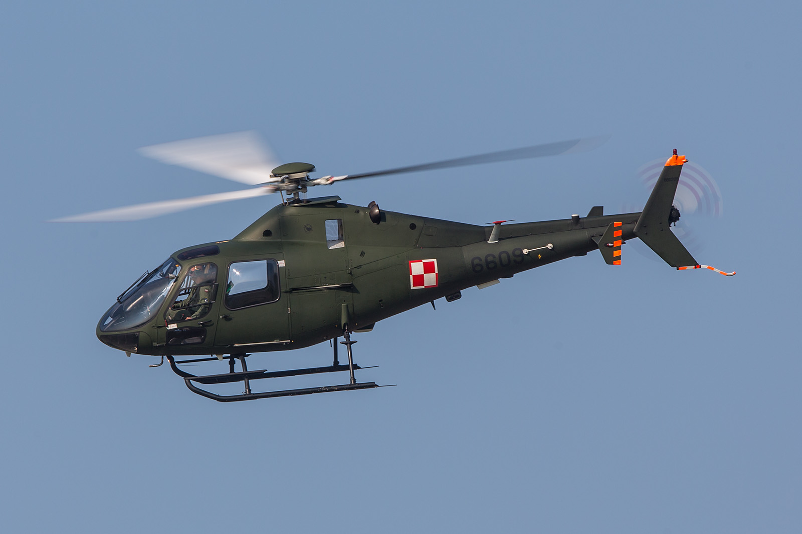 Ein SW-4 Ausbildungshubschrauber der polnischen Streitkräfte.