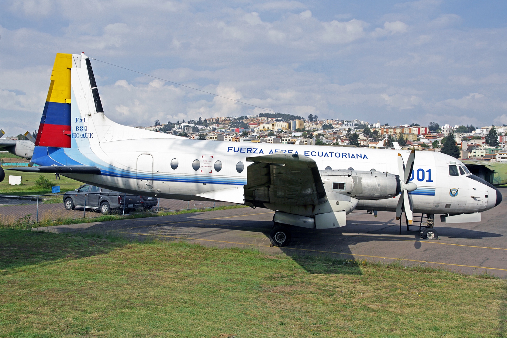 Fuerza Aérea Ecuatoriana Hawker-Siddely HS-748 Avro FAE-684 (HC-AUK) - Eines der ehemaligen Präsidenten Flugzeuge.