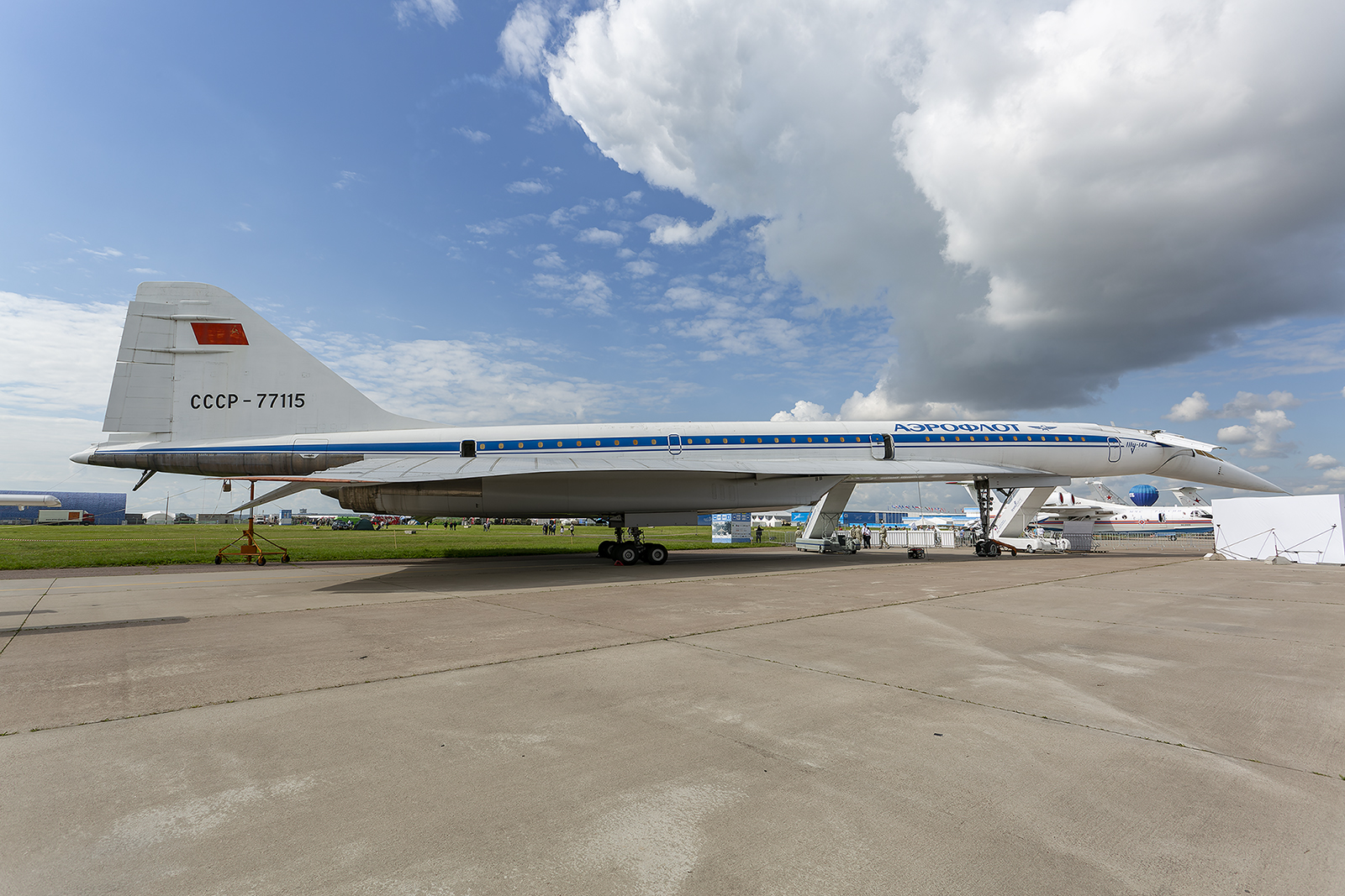 Einst der Stolz der Sowjetunion, die Tupolev Tu-144.
