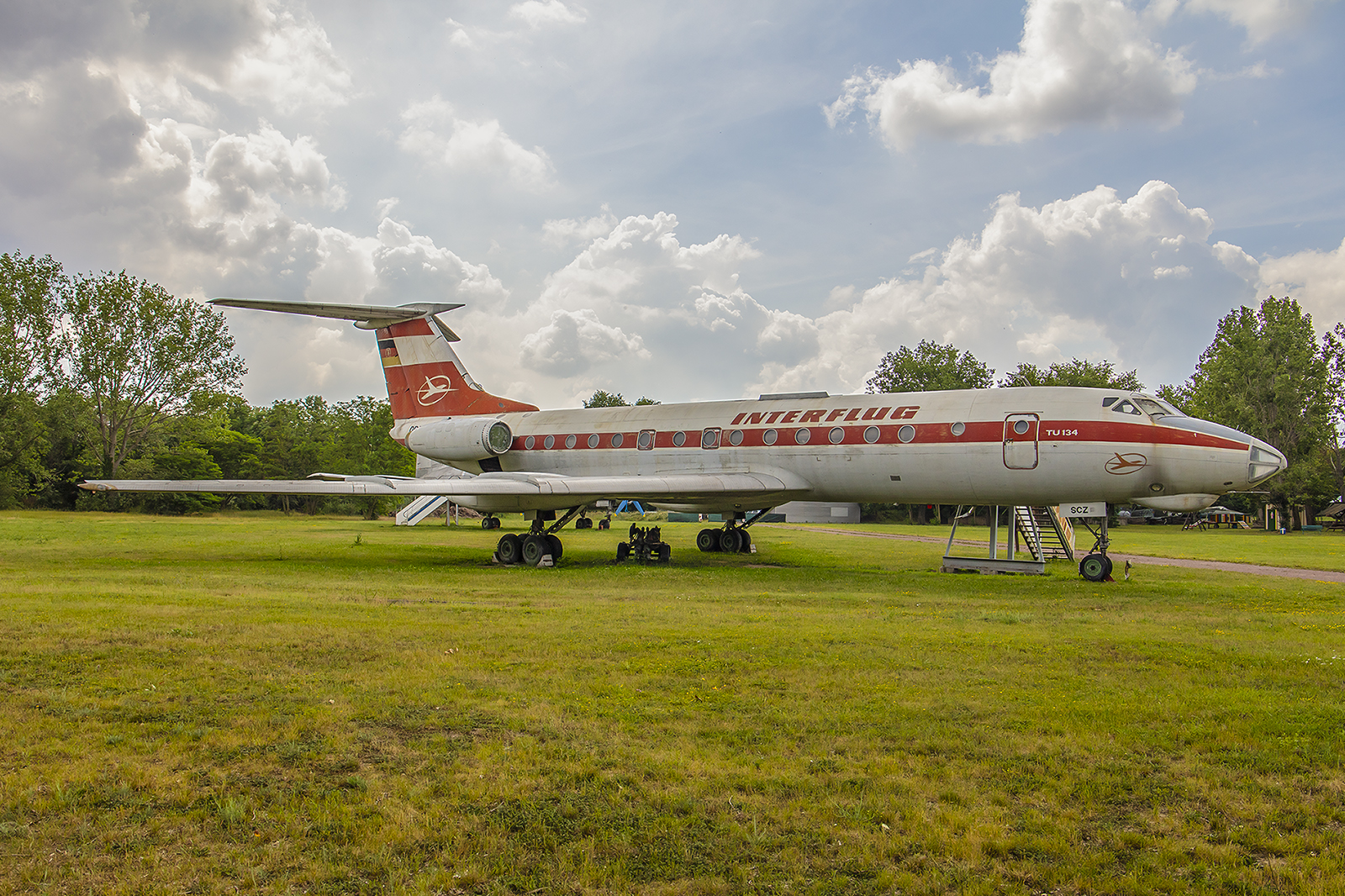 Merseburg - Tu-134A in den Farben der Interflug