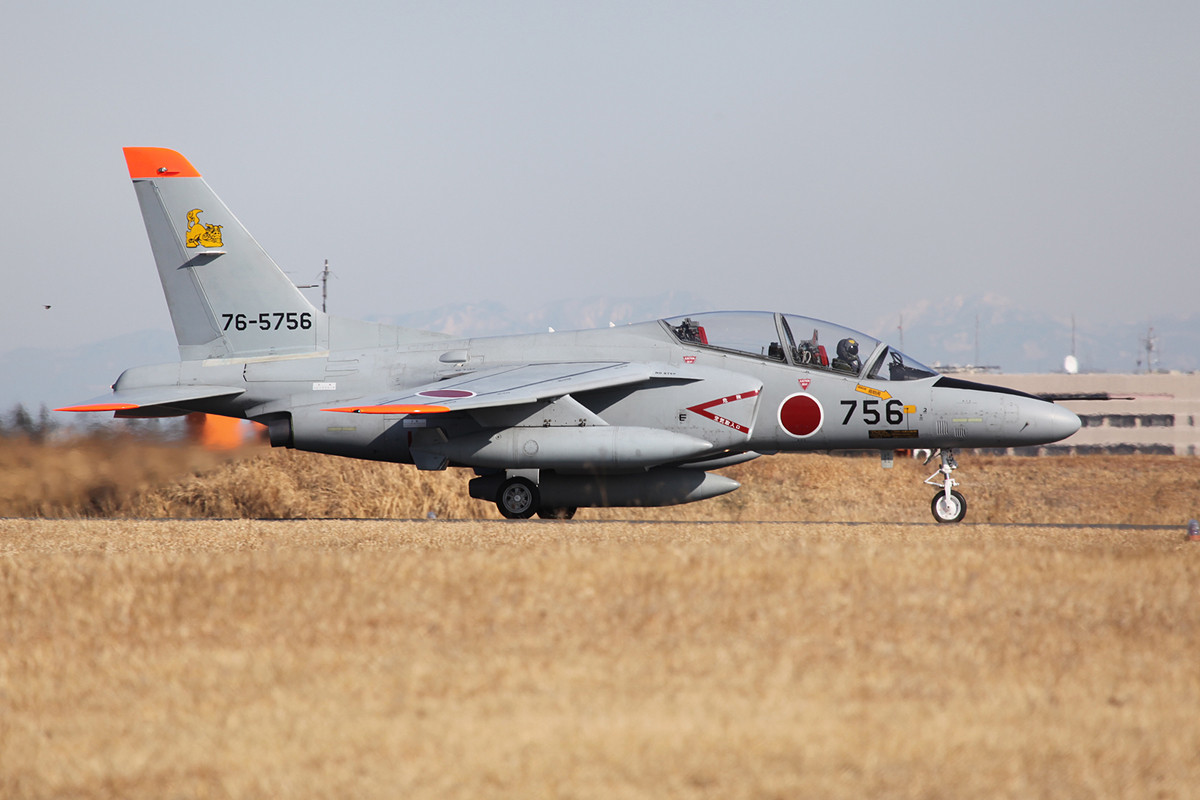 Weit weg von zuhause war die T-4 aus Naha auf Okinawa.