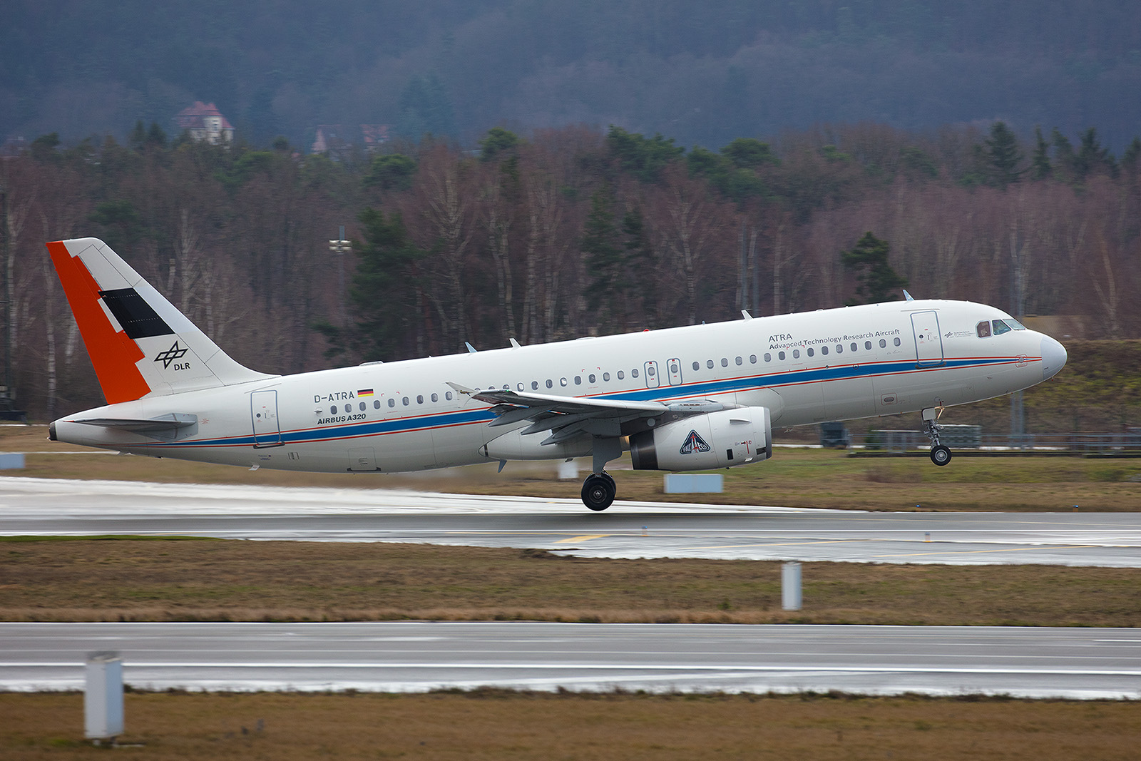 Der A320 des DLR startet zum vierten gemeinsamen Forschungsflug.