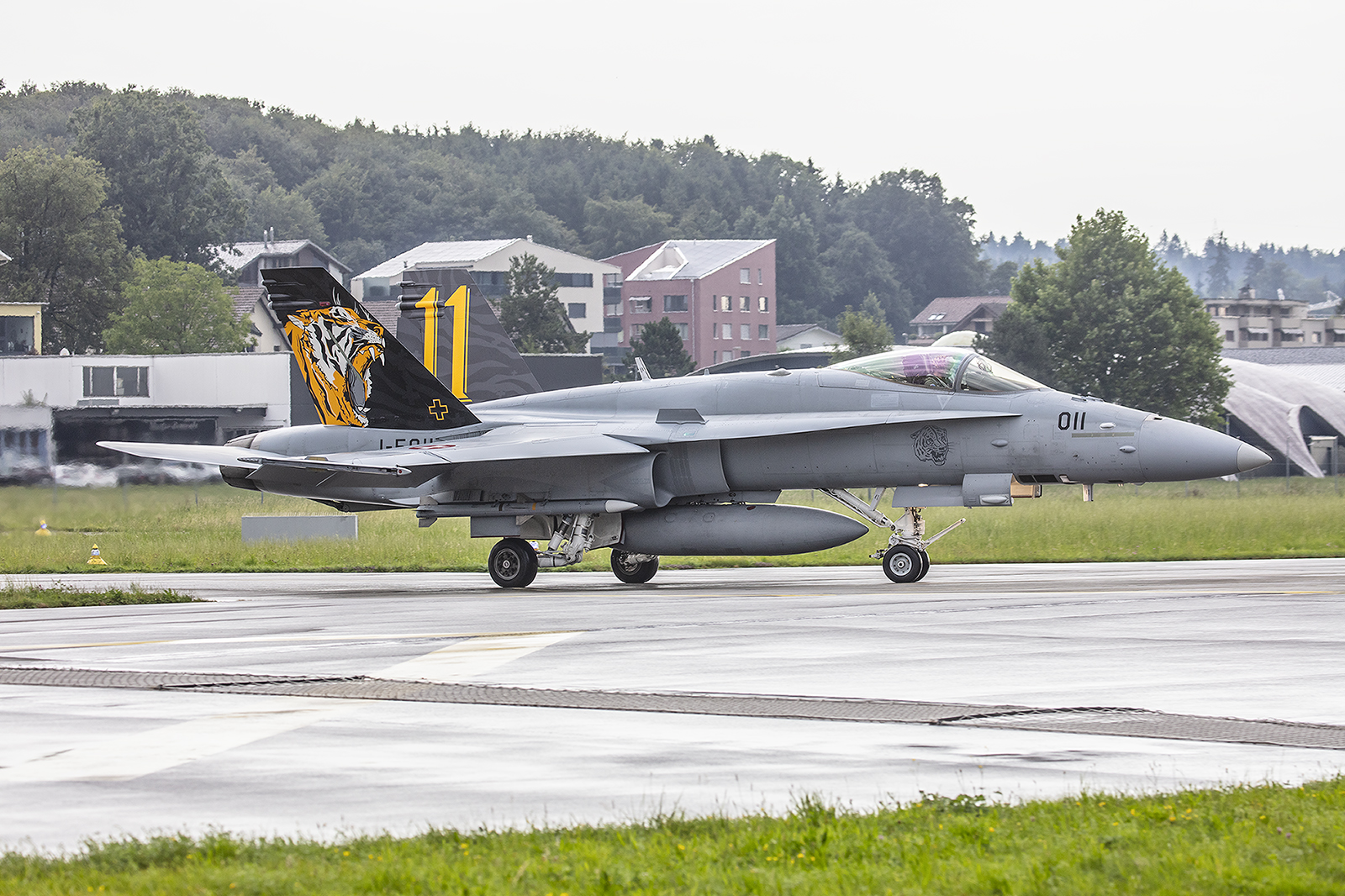 Die J-5011 der Tigerstaffel aus Meiringen.