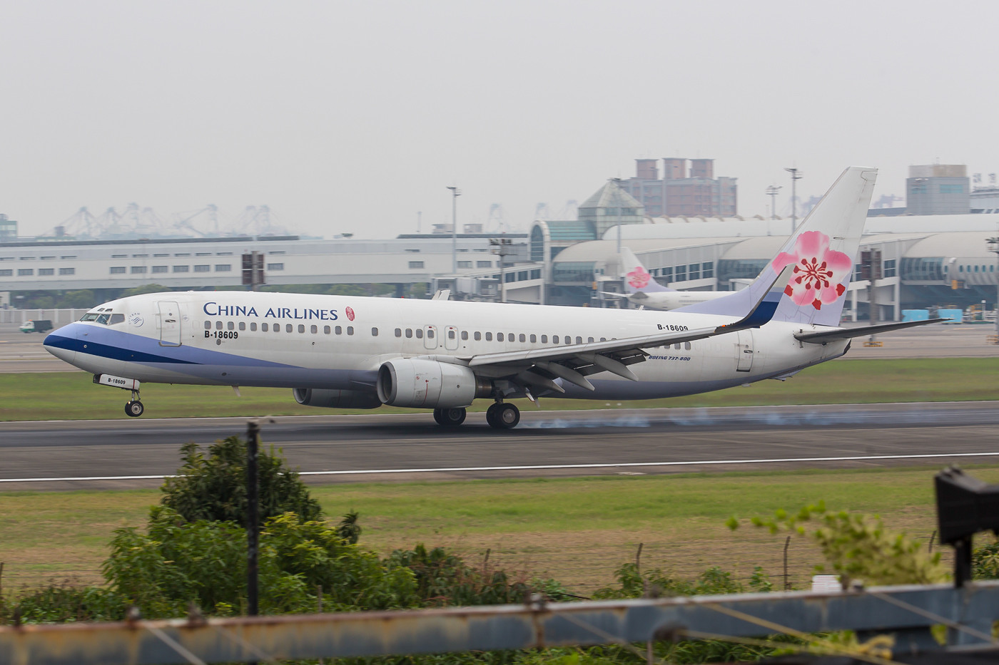 China Airlines mit Boeing 737-800, wie sie auch nach Tokyo-Haneda eingesetzt wird.