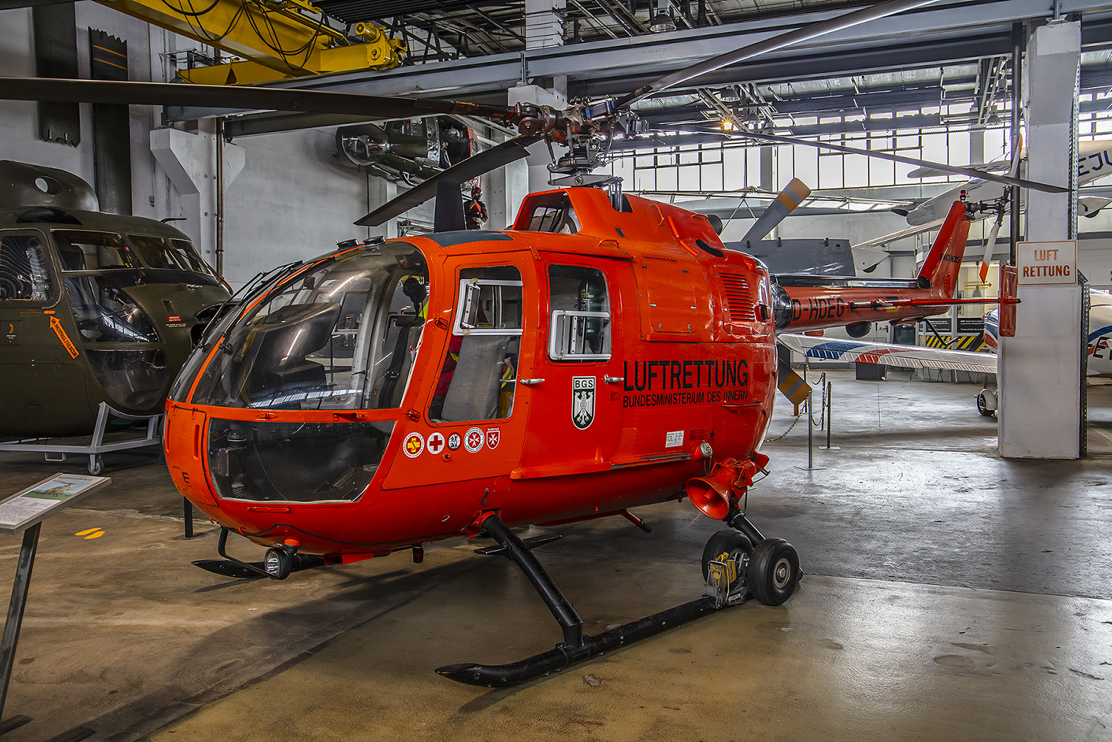 Wernigerode - die Bo-105 als RTH im Auftrag des BMI