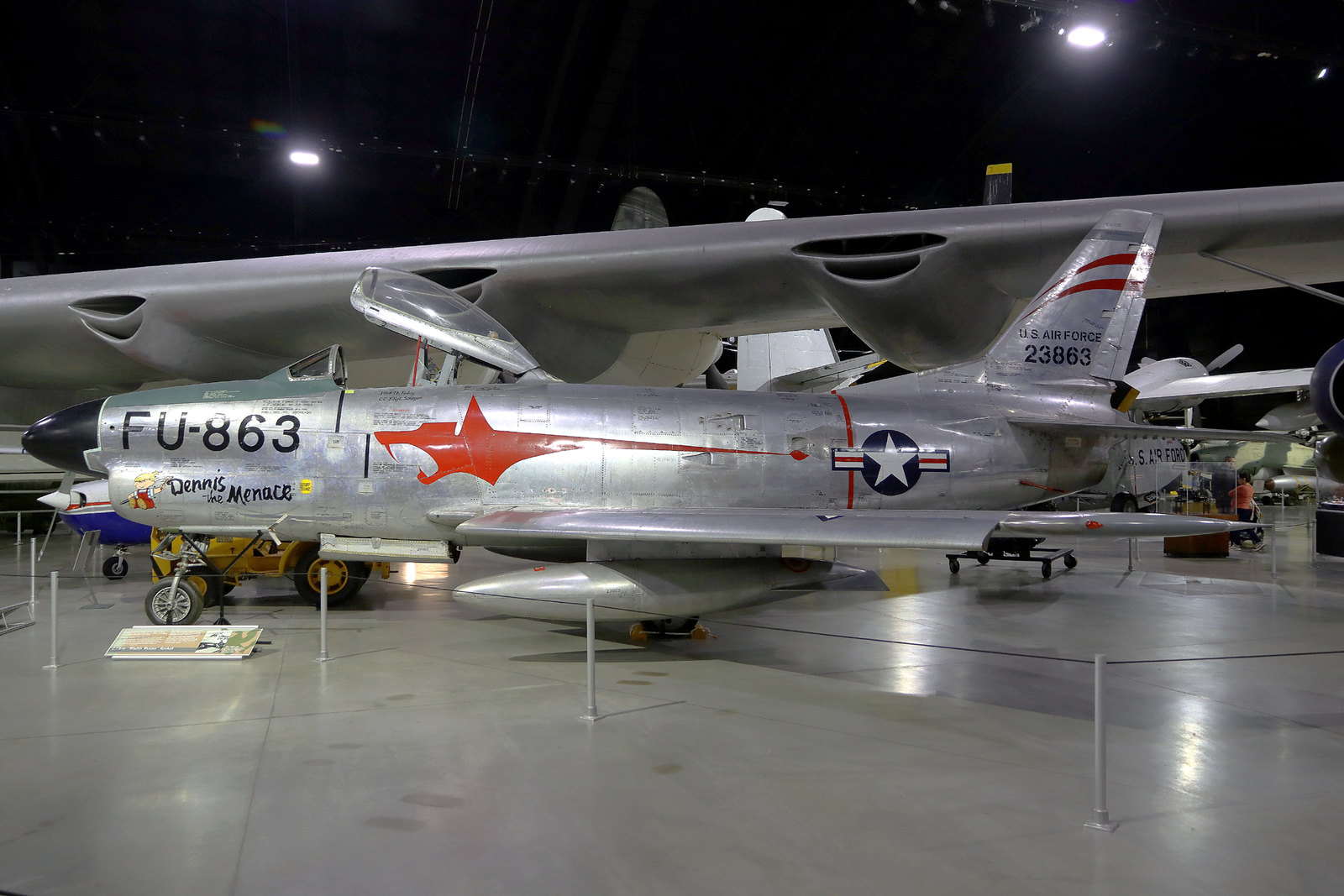 United States Air Force Republic F-86D Sabre 52-3863 (50-0477) "Dennis the Menace"
