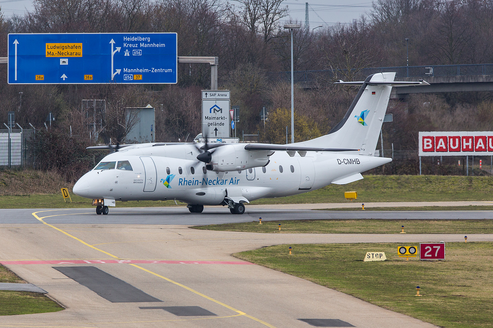 EDFM 17.02.2016; D-CMHB Dornier DO328; MHS Aviation für Rhein Neckar Air