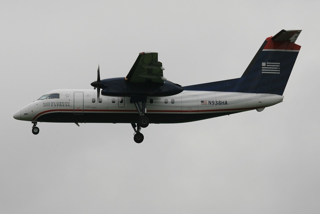 Die Piedmont Airways Dash 8-100 N938HA ist ebenfalls für US Airways im Einsatz.