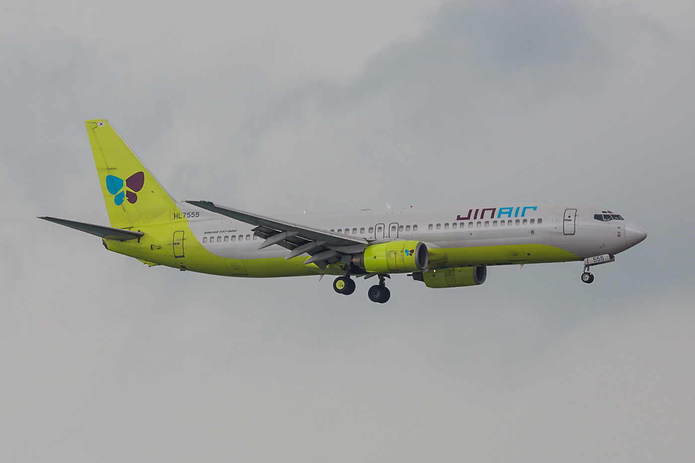 Jinair aus Incheon, ist eine Tochter der Korean Air.