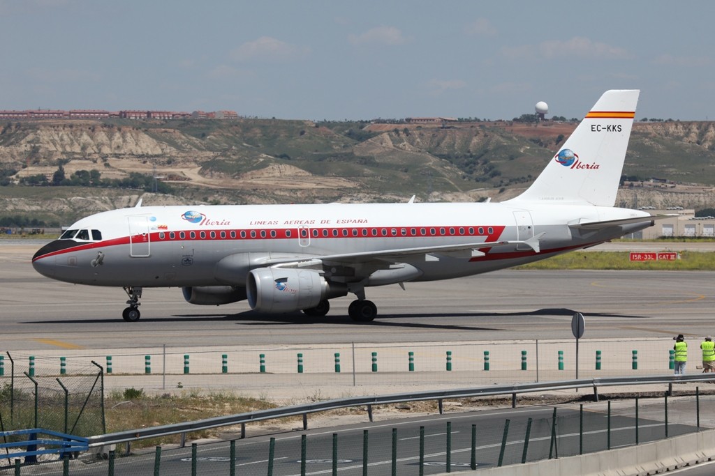 Der Retrojet von Iberia.