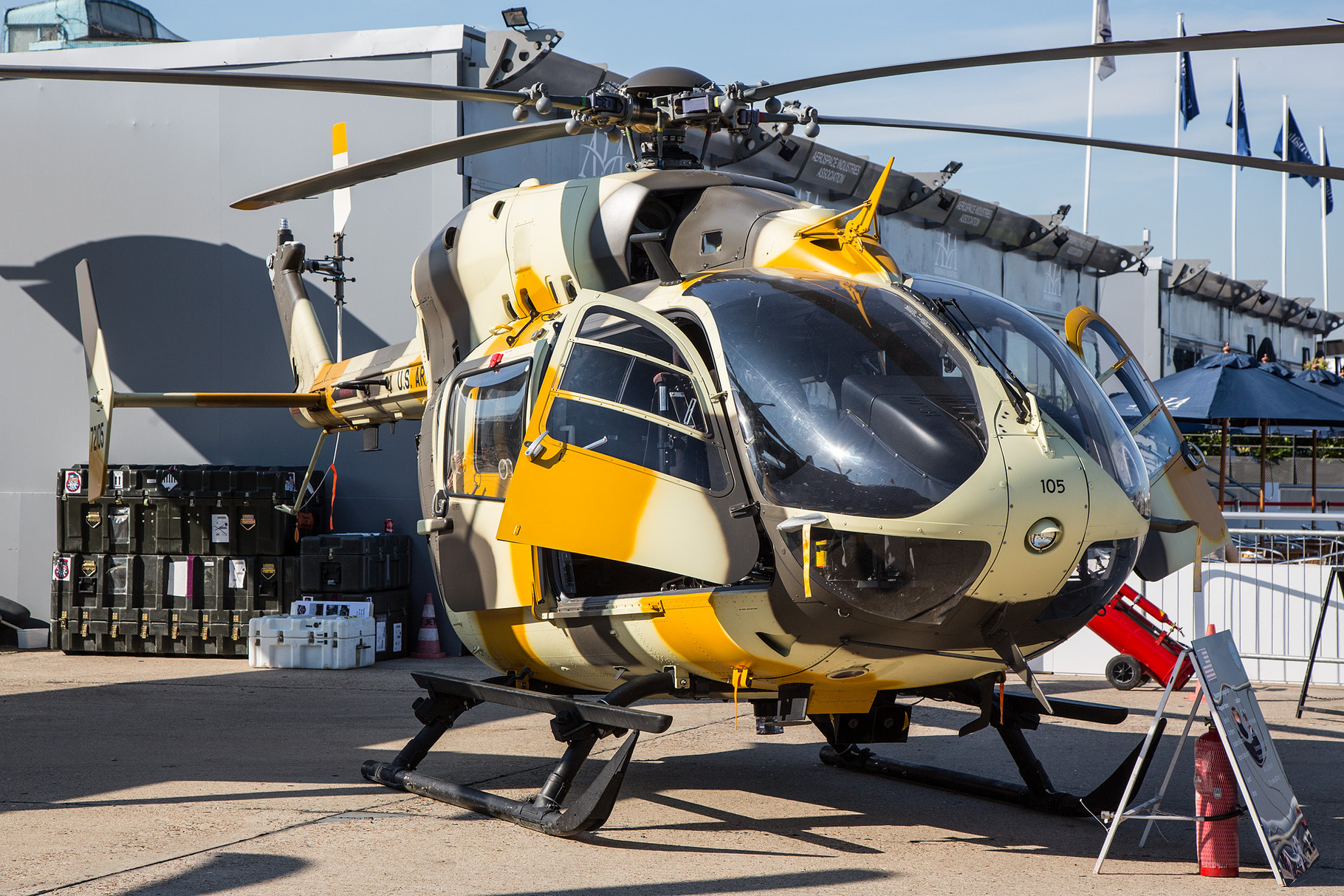 Die UH-72 Lakota ersetzt bei der US Army die UH-1. Die Produktion des auf der EC-145 basierenden Hubschraubers für die Amerikaner läuft auch in den USA.