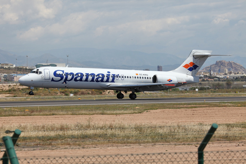 Spanair MD 87, da schien die Welt noch in Ordnung, obwohl die lange Pleite der Airlines fast 6 Jahre gedauert hat.