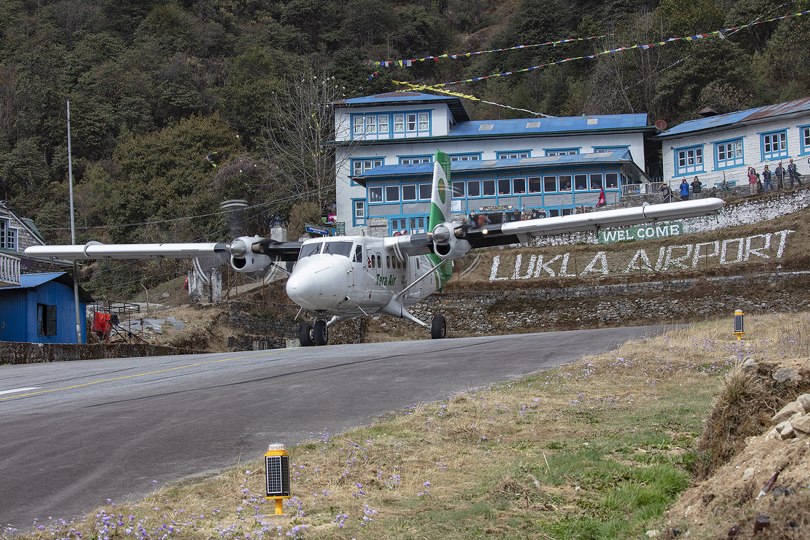 Die Twin Otter braucht von allen Flugzeugmustern am wenigsten Anlauf.