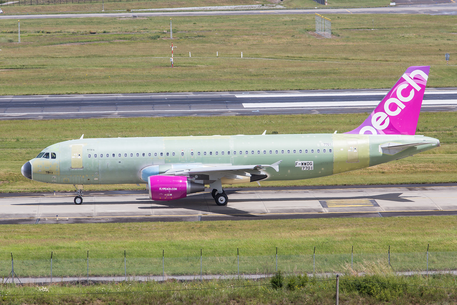 Die 19. A320 für die japanische Peach Aviation.