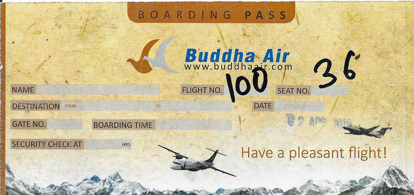 Boarding Pass.