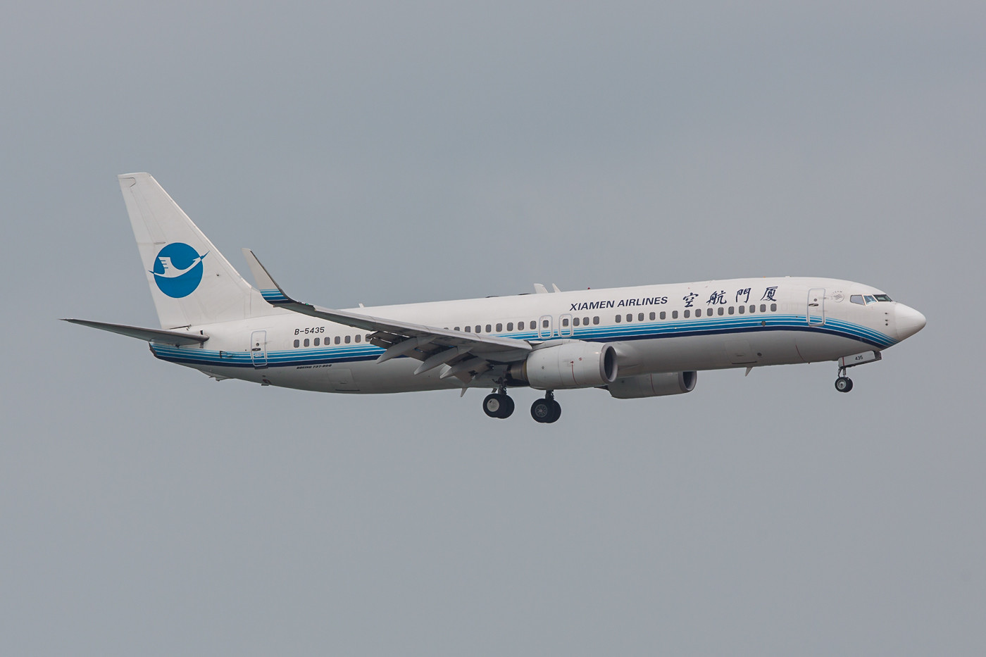 Boeing 737-800 in den alten Farben der Xiamen  AIr.