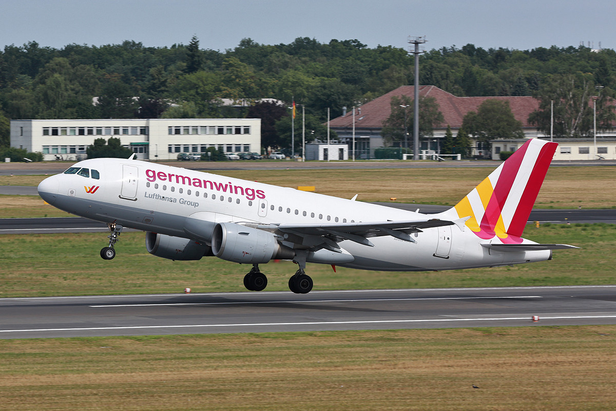 A-319 in den neuen Farben der Germanwings.