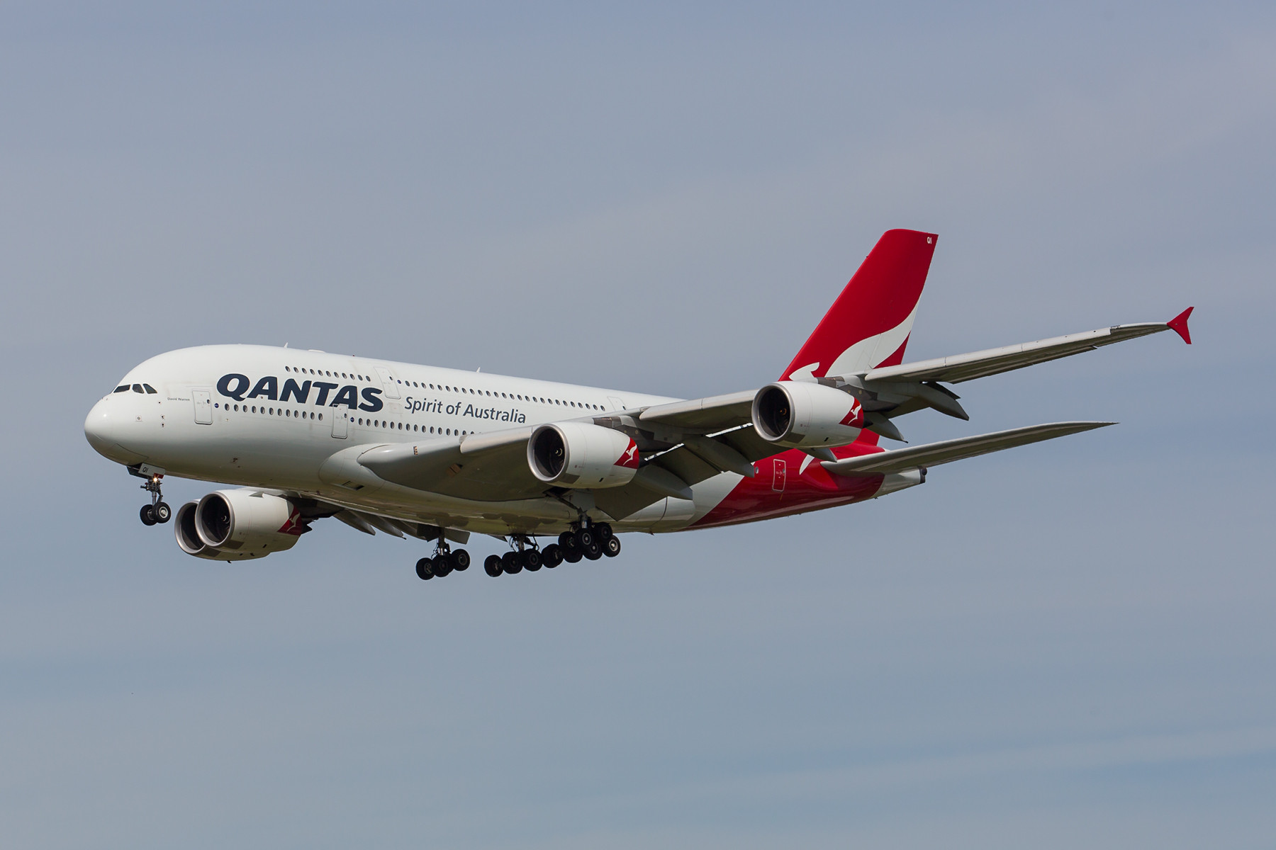 Die letzte Verbindung der Qantas nach Europa.