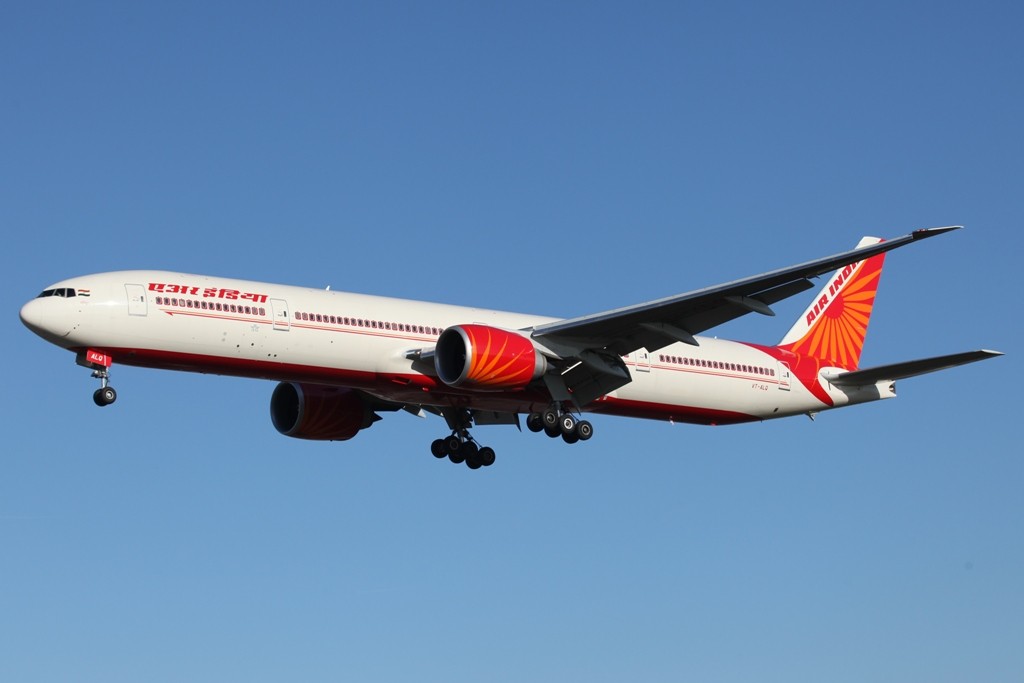 Die Air India kommt ebenfalls mit der 777 nach LHR. Es gibt aber auch hier mehr als einen täglichen Flug.