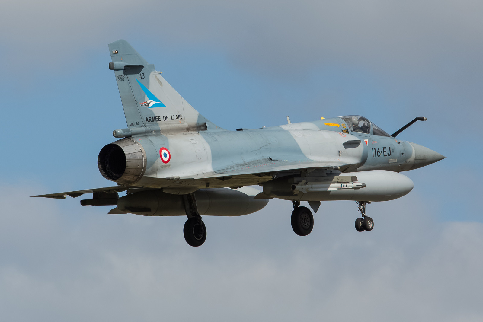 43, Mirage 2000-5 der SPA 103 der EC 01.002 "Cigognes" aus Luxeuil.