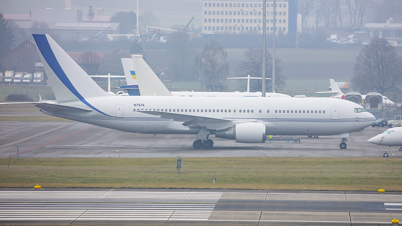 Sah auch schon mal bunter aus, die Boeing 767 der Saudi Aramco.