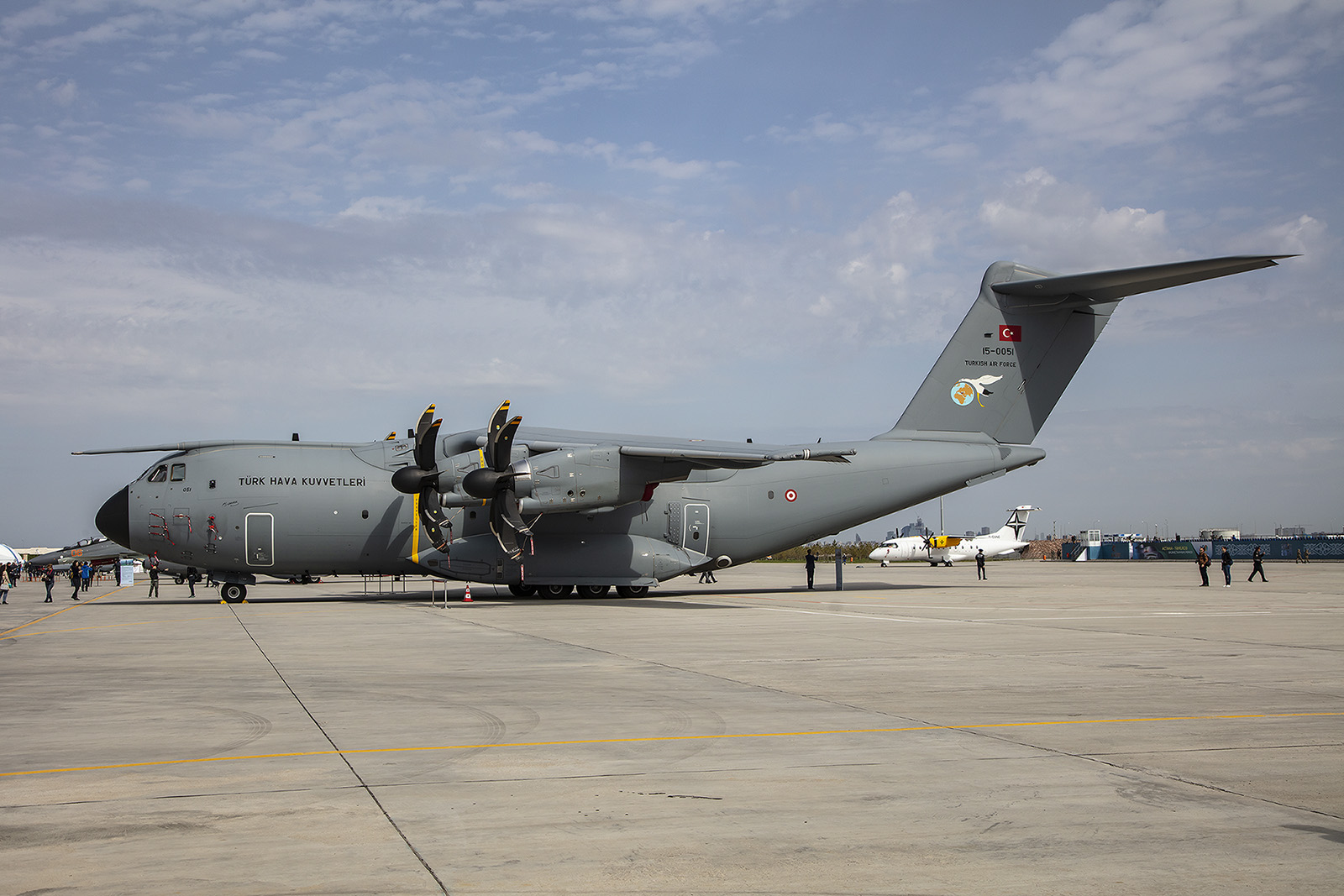 Die Gäste aus der Türkei kamen u.a. mit dieser A-400M.