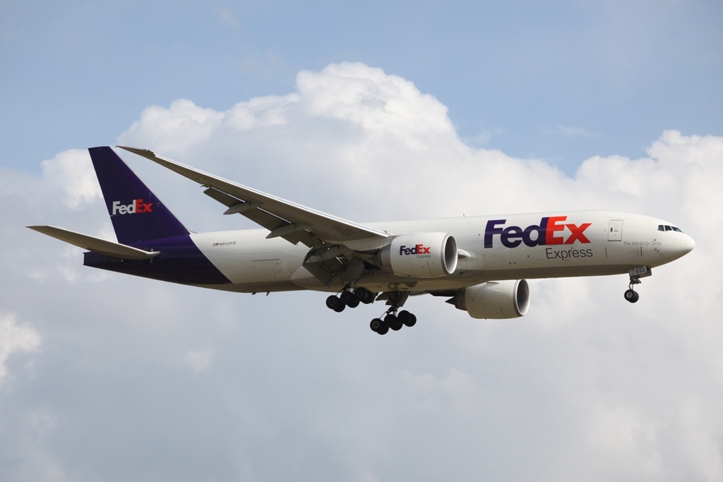 Neu in der Flotte des FedEx sind die Boeing 777F.