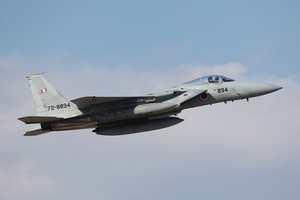 3000 km von daheium, F-15J der 203 Hikotai aus Sapporo-Chitose