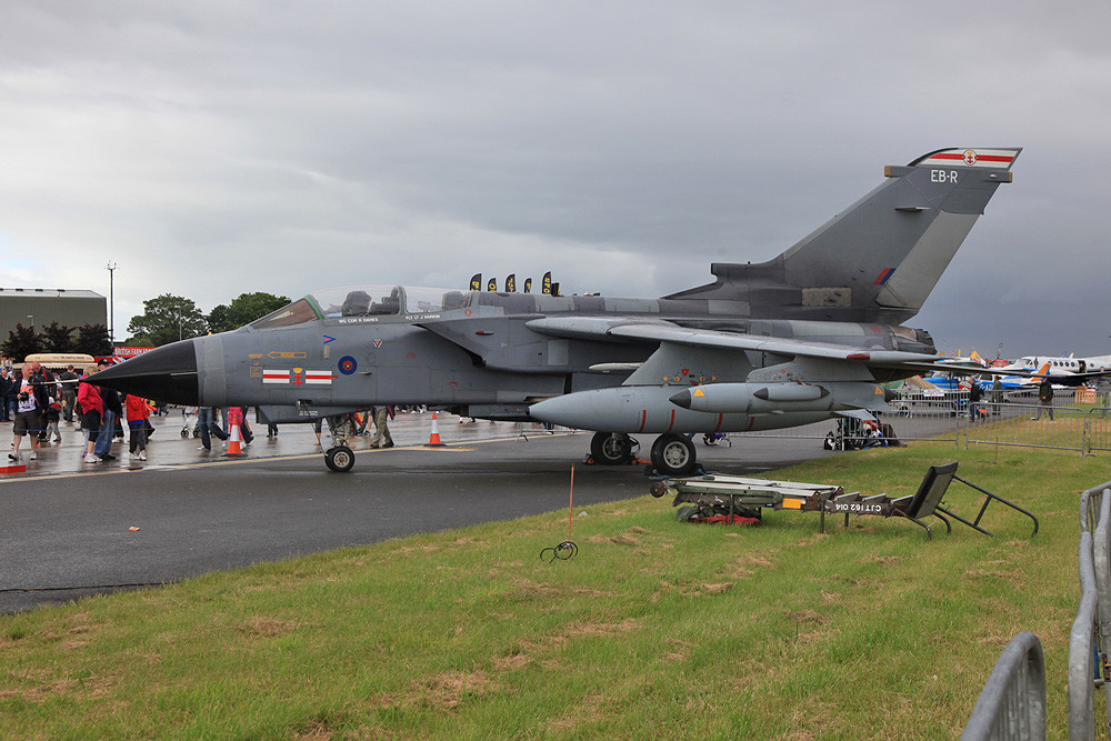 Der britische Jagdbomber, der Tornado GR.4.