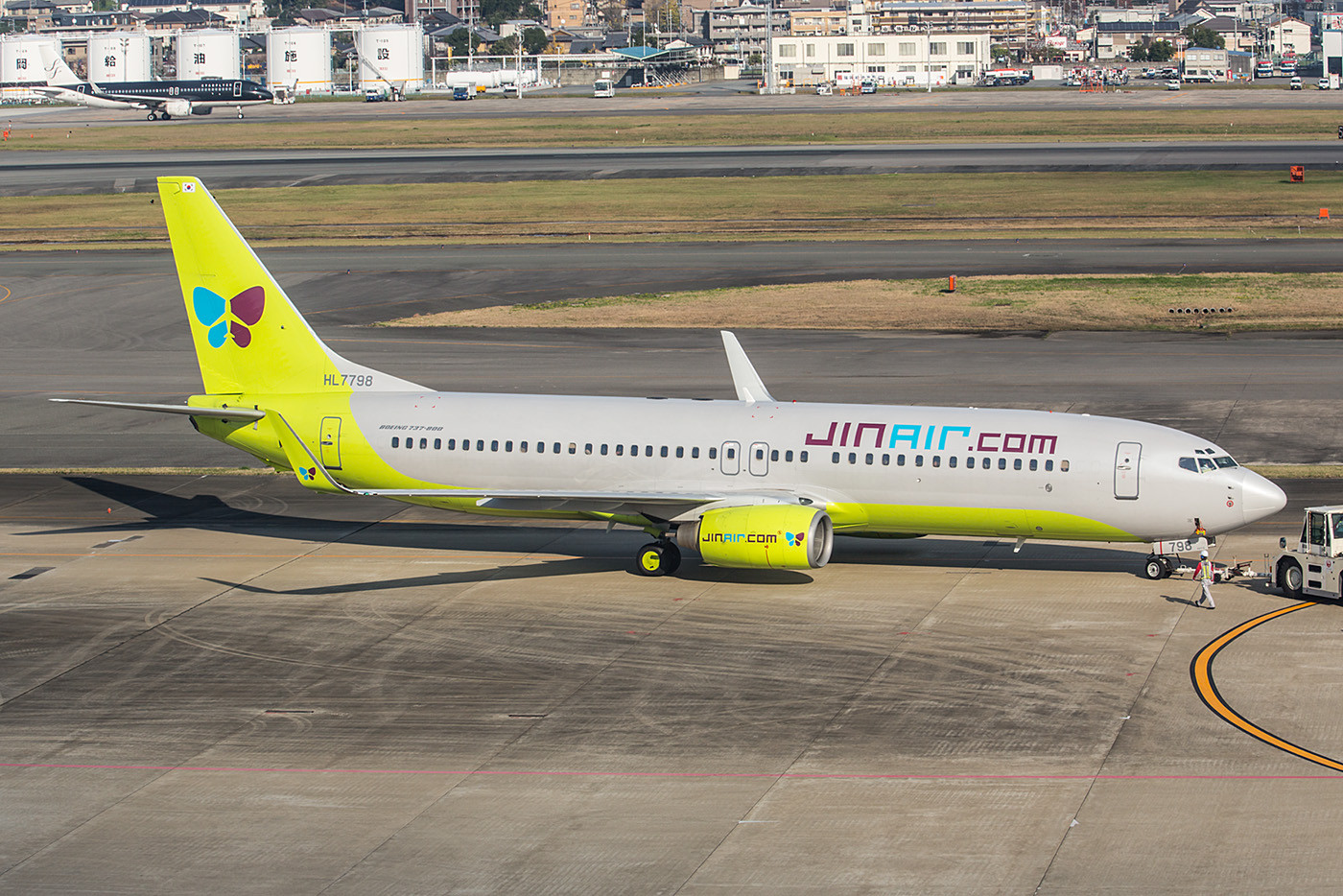 Die Lowcostairline JIN Air gehört der Korean Airlines und hat eine reine Flotte an Boeing 737-800.