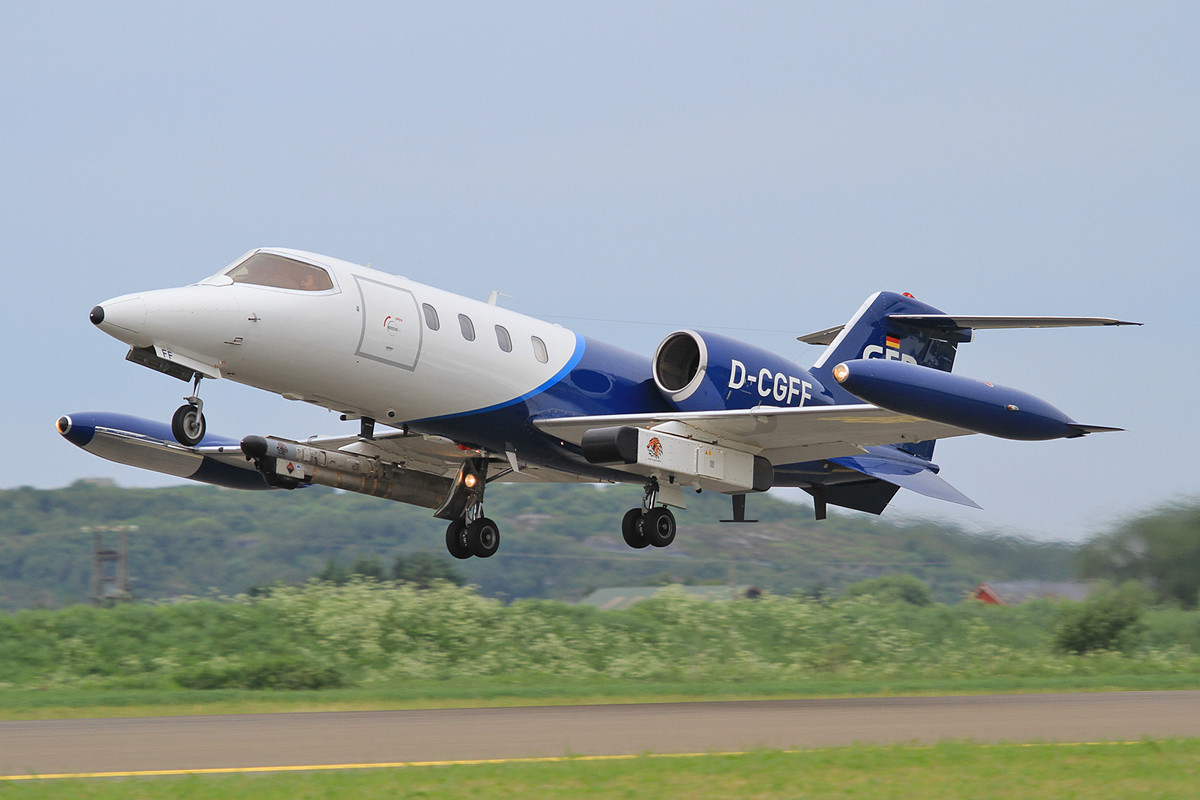 Learjet de GFD aus Hohn in Schleswig-Holstein.