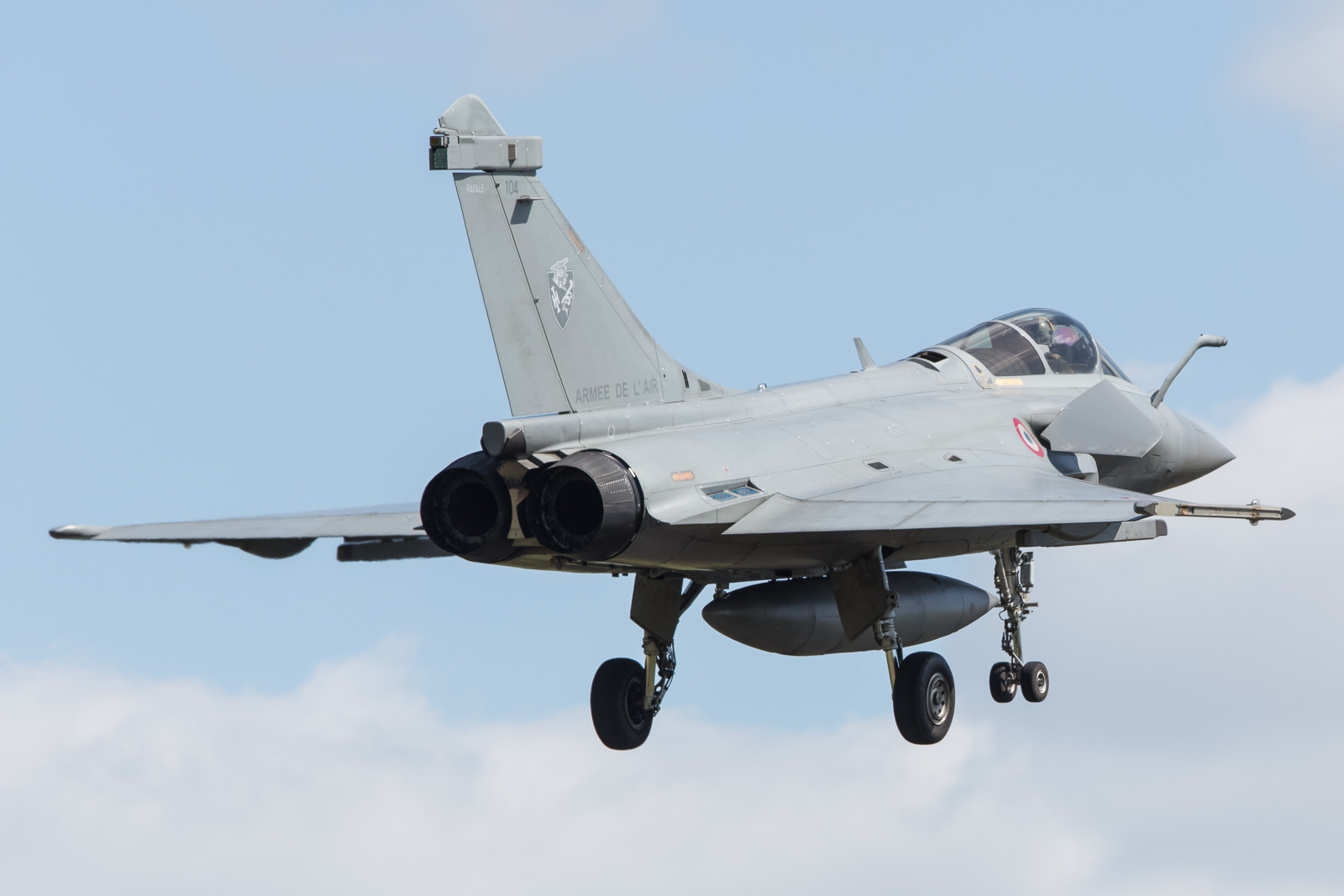 Einer der ältesten Rafale C ist die 104 der EC 01.007 "Provence".