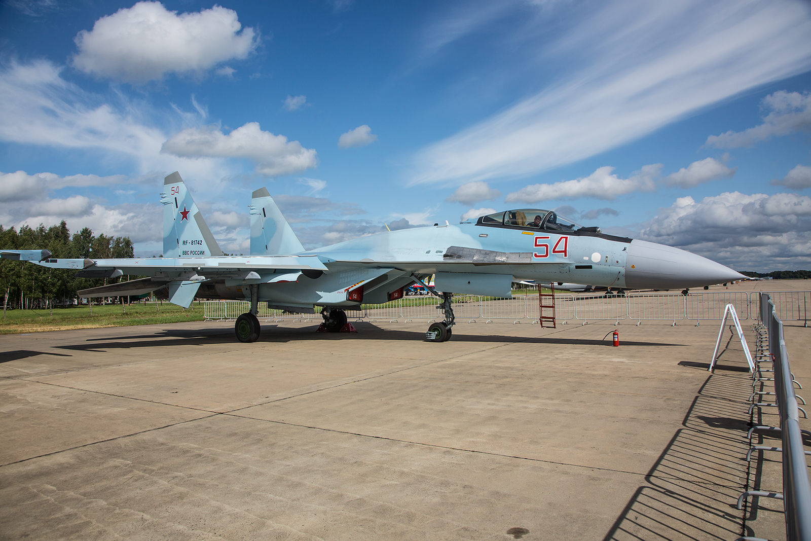 Das derzeit modernste Einsatzmuster der BBC, die Sukhoi Su-35C.