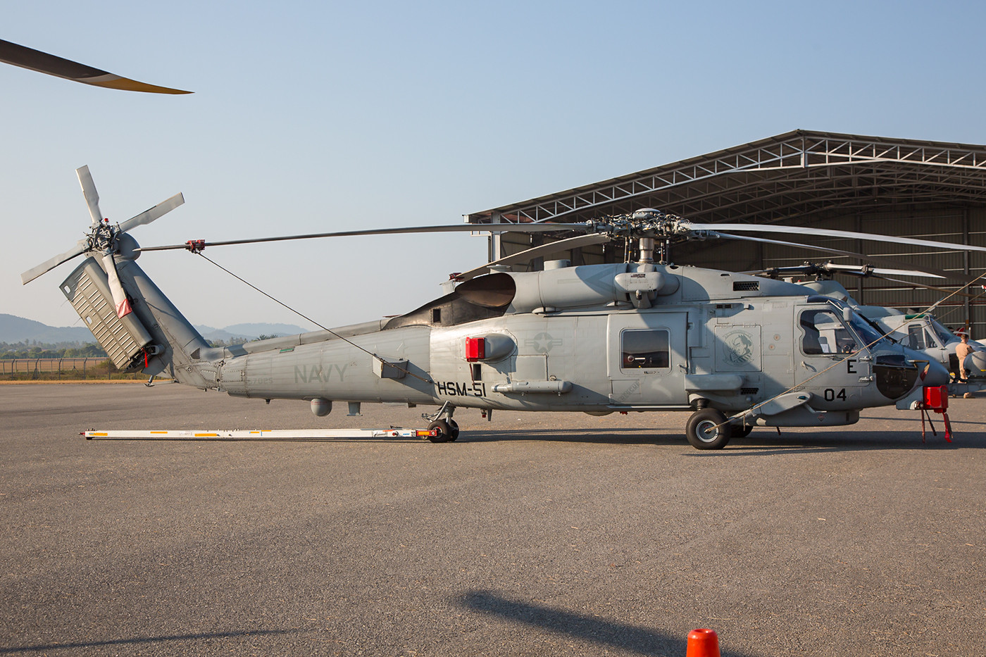 MH-60R von der Naval Air Station in Atsugi (Japan), wo ich den gleichen Hubschrauber erst im November fotografiert hatte.