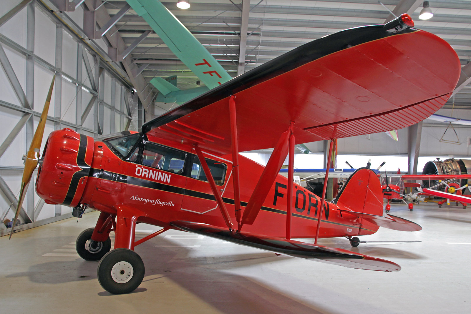 Flugsafn Islands Waco YKS-7 TF-ORN, AEY, 14. August 2020