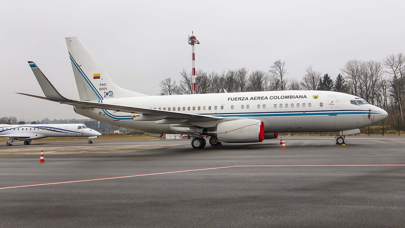 FAC0001, Boeing 737-74V (BBJ) der Fuerza Aerea Colombiana