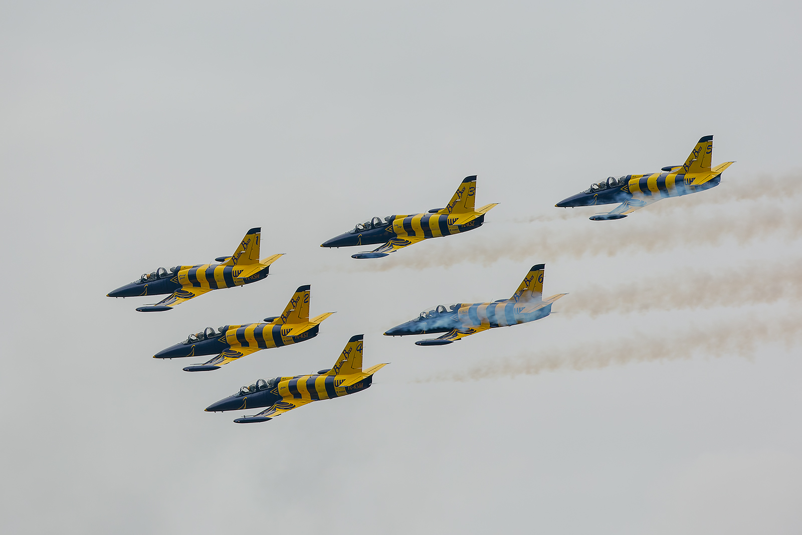 Heute nicht mehr vorstellbar in Moskau, die L-39 der "Baltic Bees".