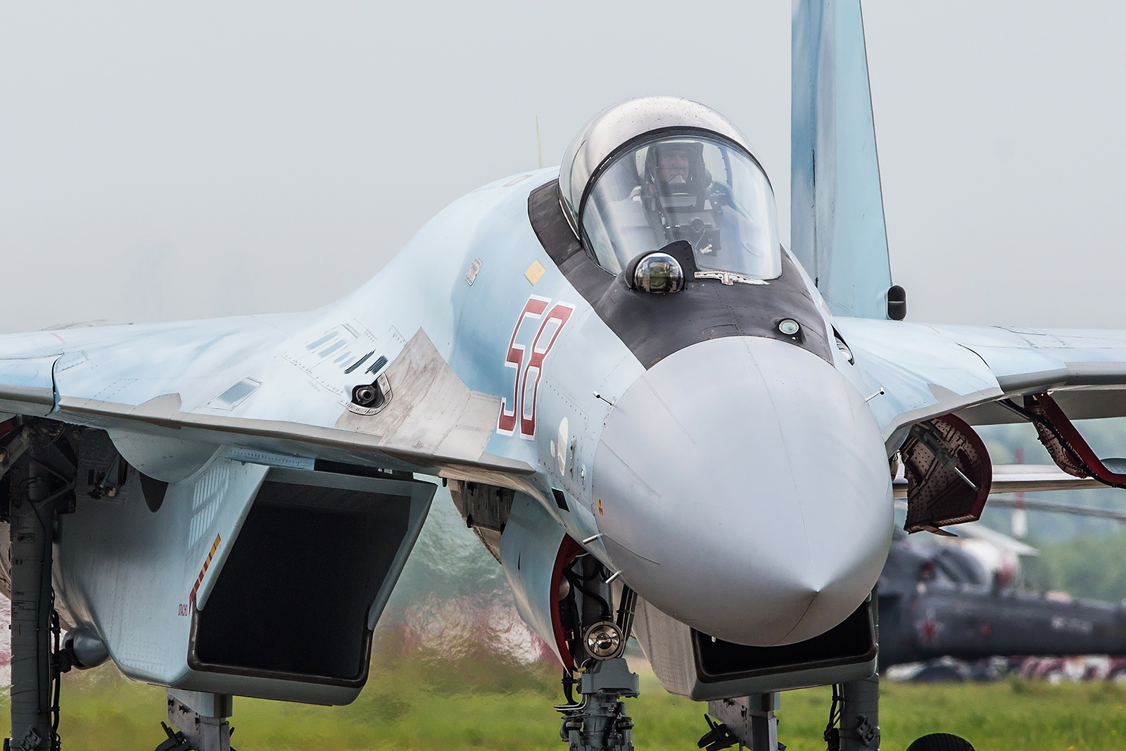 Die Nase der Sukhoi Su-35.