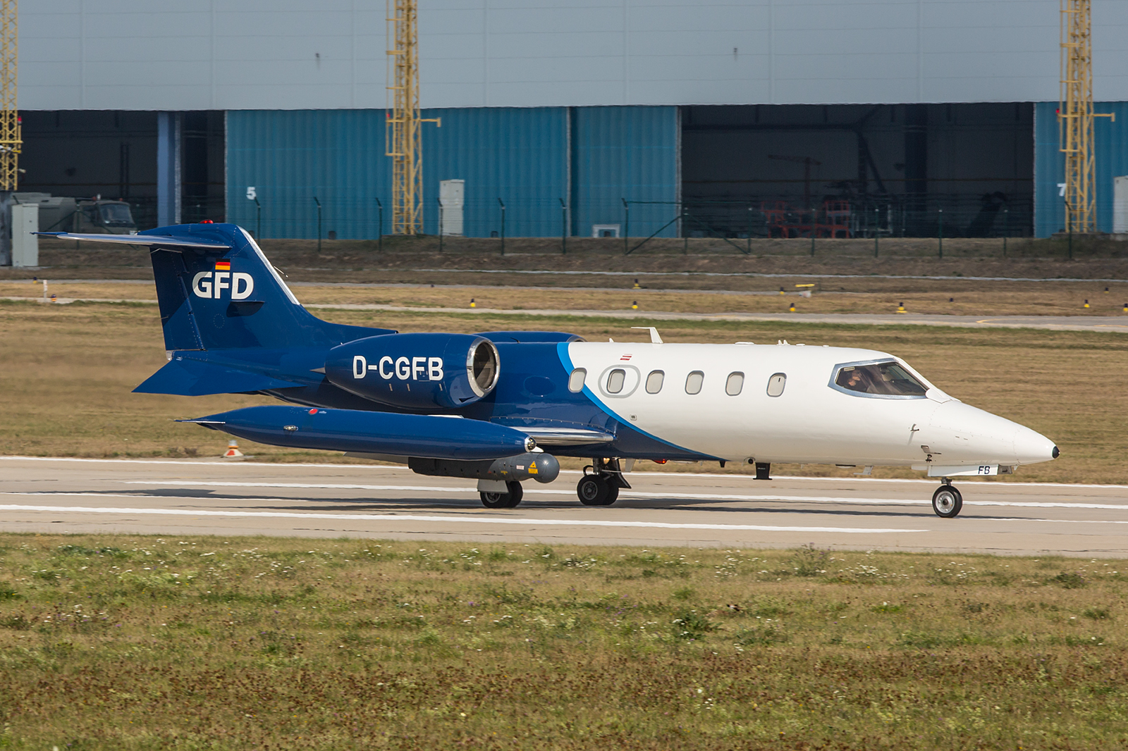 Learjet der GFD aus HOhn in Schleswig-Holstein.