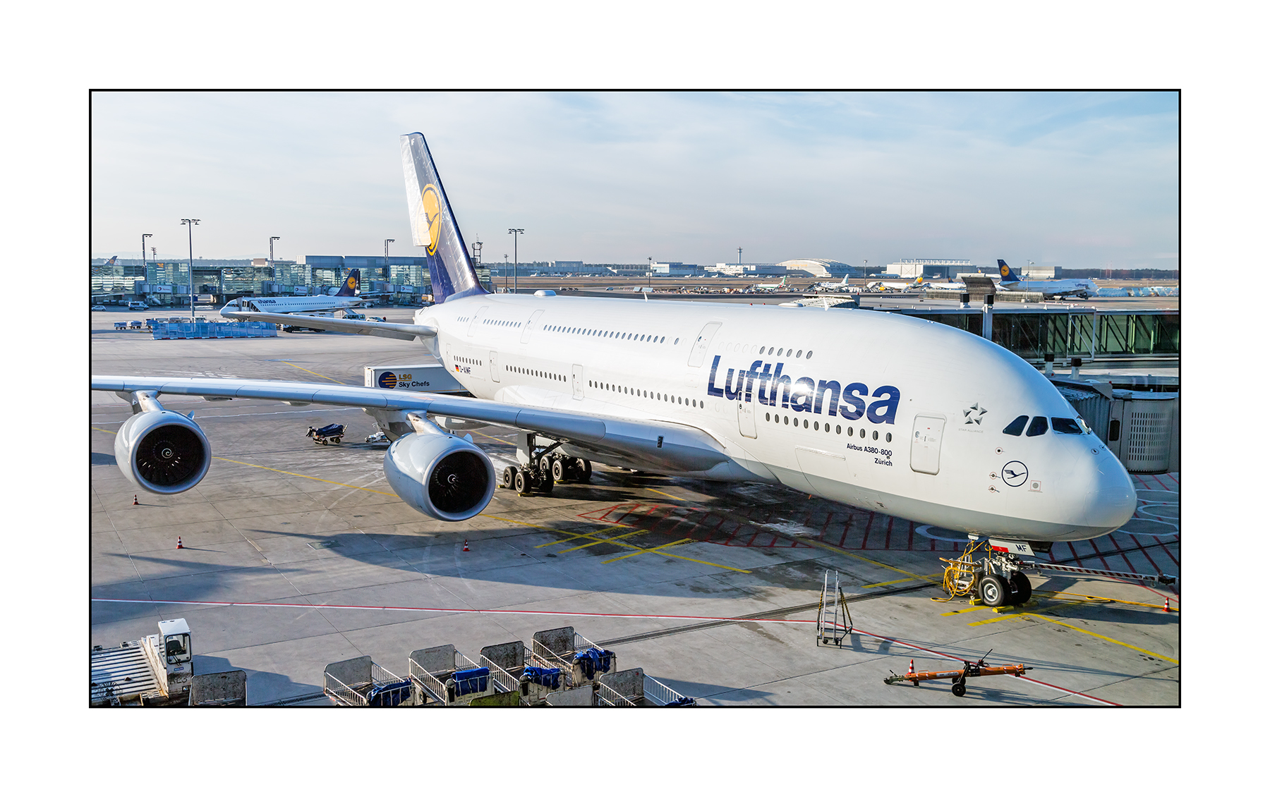 Lufthansa A380-800 “Zürich” D-AIMF nach FRA nach LAX