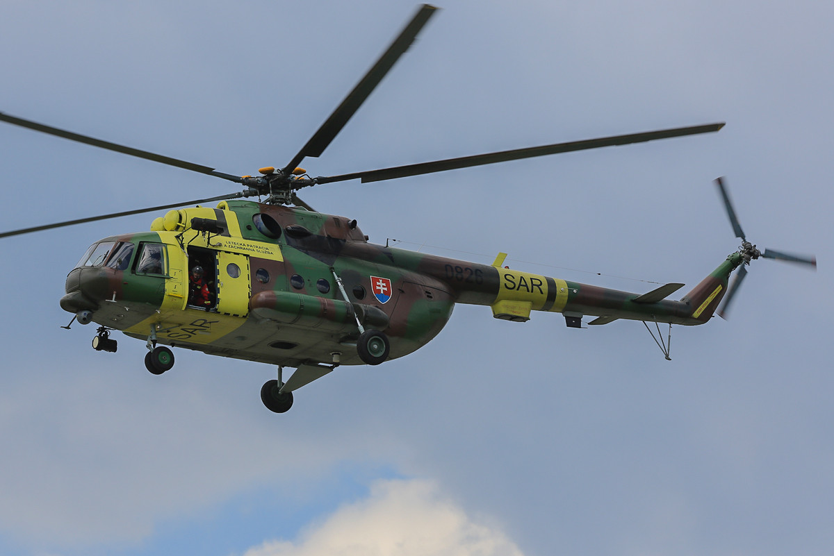 Ein Mil MI-17 im SAR-Dienst.