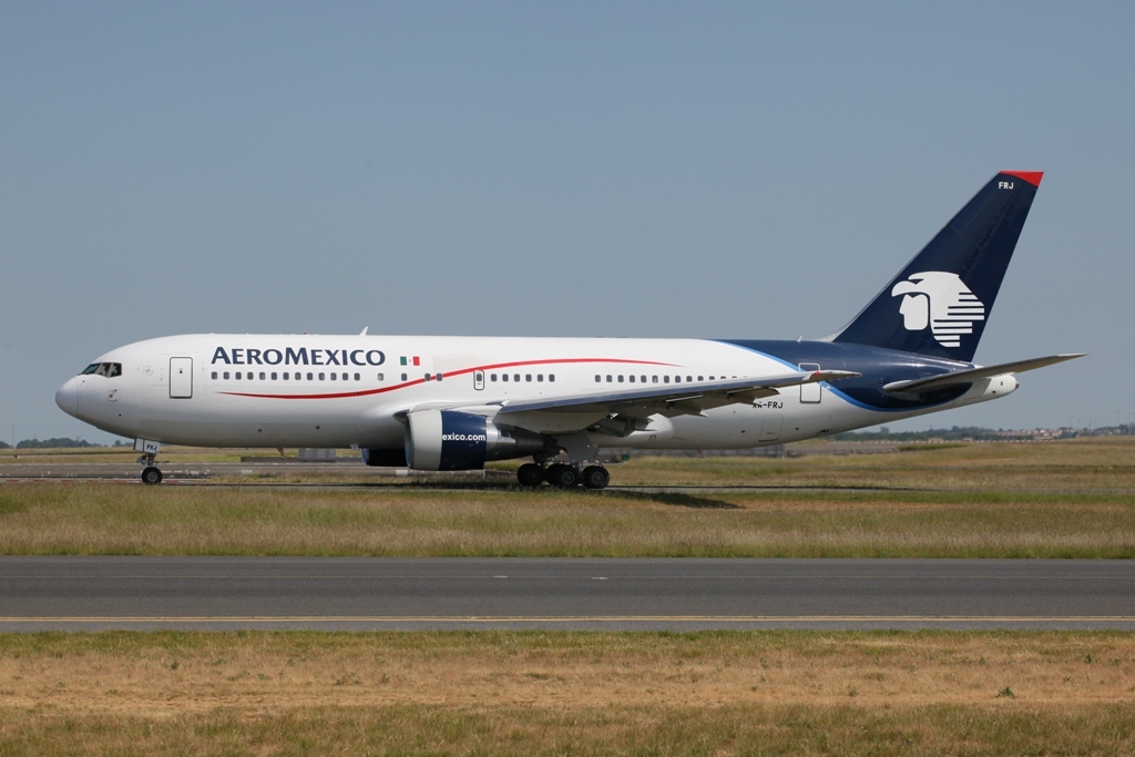 Die Aeromexico verbindet Mexico.City mit Paris.