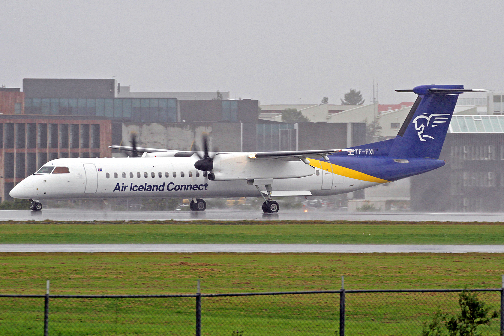 Air Iceland Connect DeHavilland DHC-8-402Q TF-FXA "Auður djúpúðga" RKV, 14. August 2020.